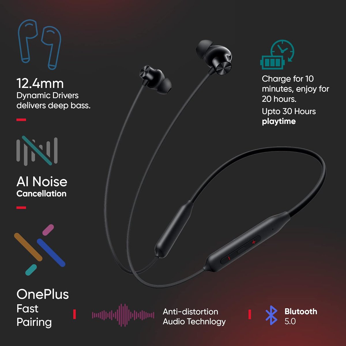 tanaymehrotra1's tweet image. Oneplus Bullets Z2 Bluetooth Wireless in-Ear Earphones with Mic, Bombastic Bass - 12.4 mm Drivers, 10 Mins Charge - 20 Hrs Music, 30 Hrs Battery Life, IP55 Dust and Water Resistant (Magico Black) at ₹1.394/-

🔗bitli.in/ZOsD29m
#OnePlus #OnePlusBulletsZ2