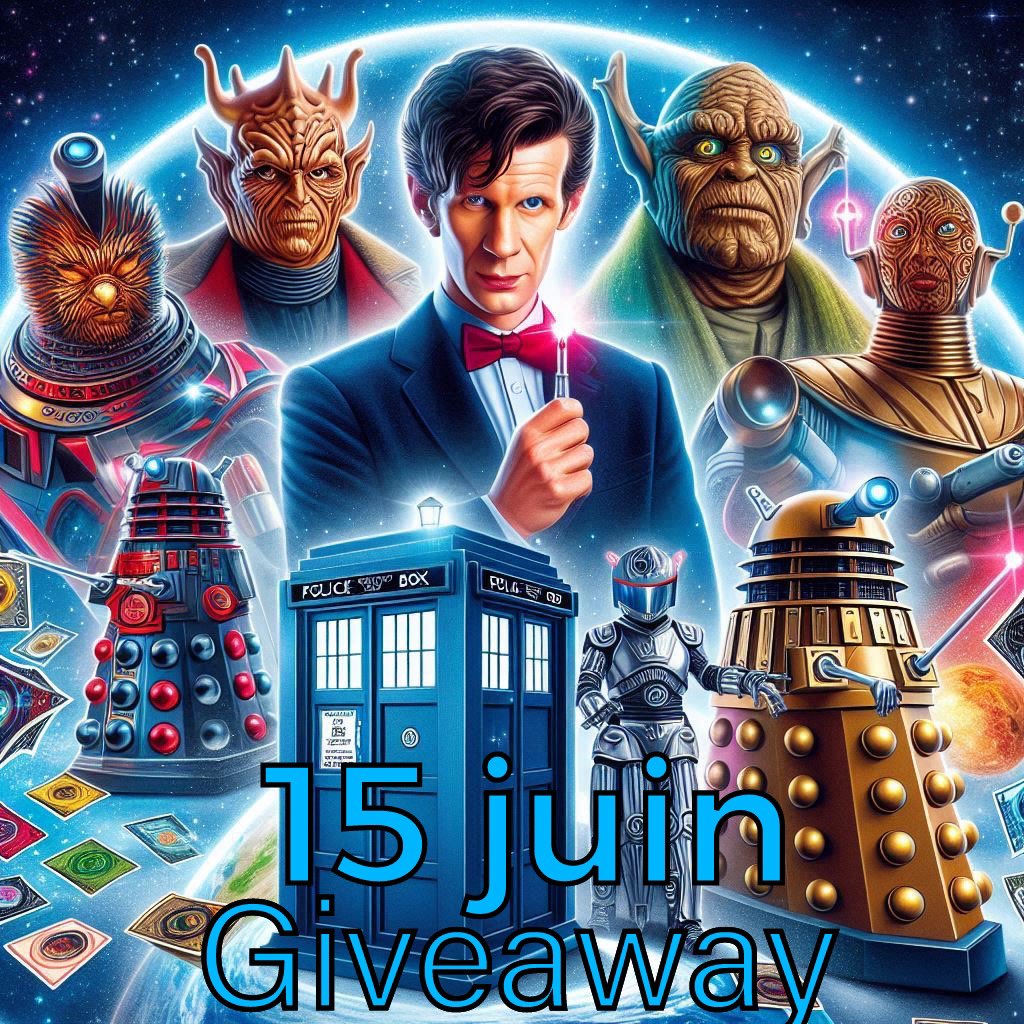 FuriozC's tweet photo. Le 15 juin giveaway en stream a 19h30 pour remporter une cartes magic x doctor Who pour deux gagnant qui auront sois une carte du dixième docteur sois du quatrième docteur #doctorwho #giveaway #stream #twitch #twitchfr https://t.co/WmZjKrrbs6