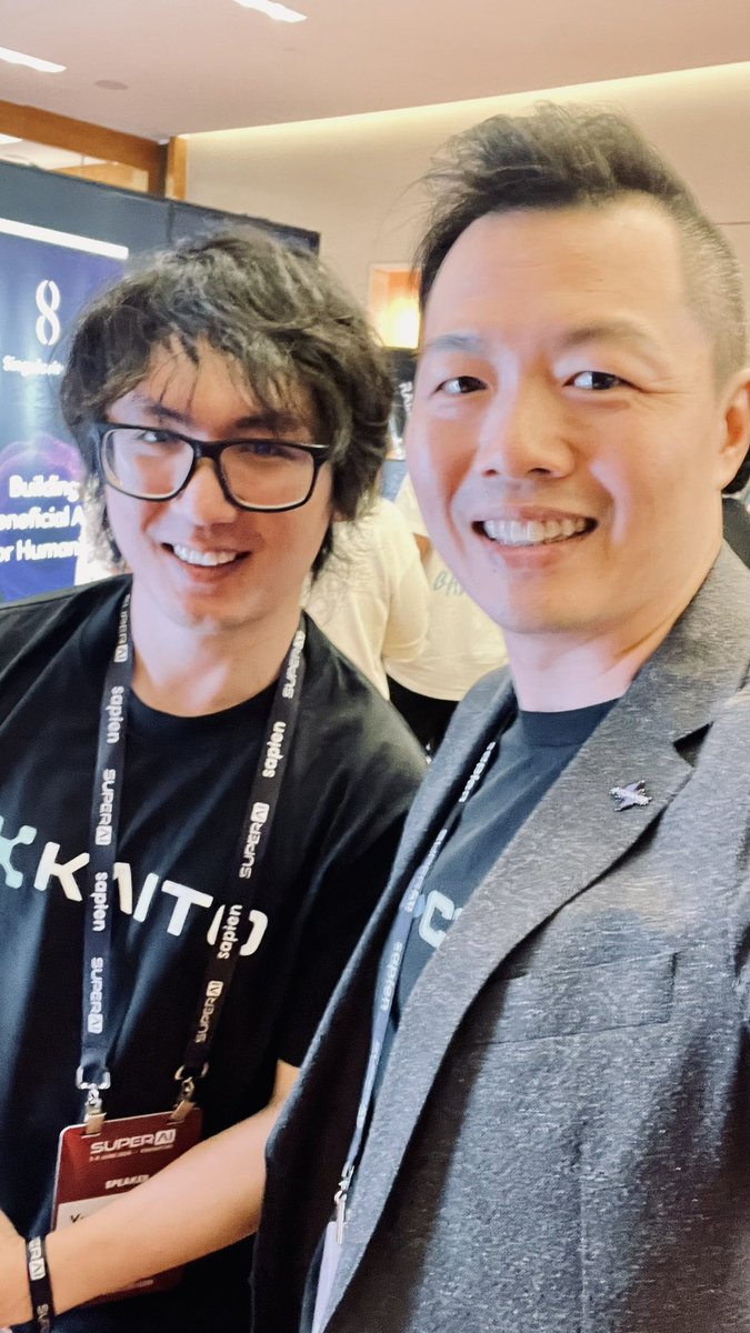 It was nice to meet the world’s leaders in #AI #Web3 #Crypto #Blockchain at the <a href="/superai_conf/">SuperAI</a> this week! 🎙️
Thanks <a href="/EMostaque/">Emad</a> <a href="/RaoulGMI/">Raoul Pal</a> <a href="/balajis/">Balaji</a> <a href="/bengoertzel/">Ben Goertzel</a> @_kaitoai and #desdemonarobot for sharing such a great insight!🤖
<a href="/aiconnexx/">aiconnex</a> is proud to be a global community partner!🌎