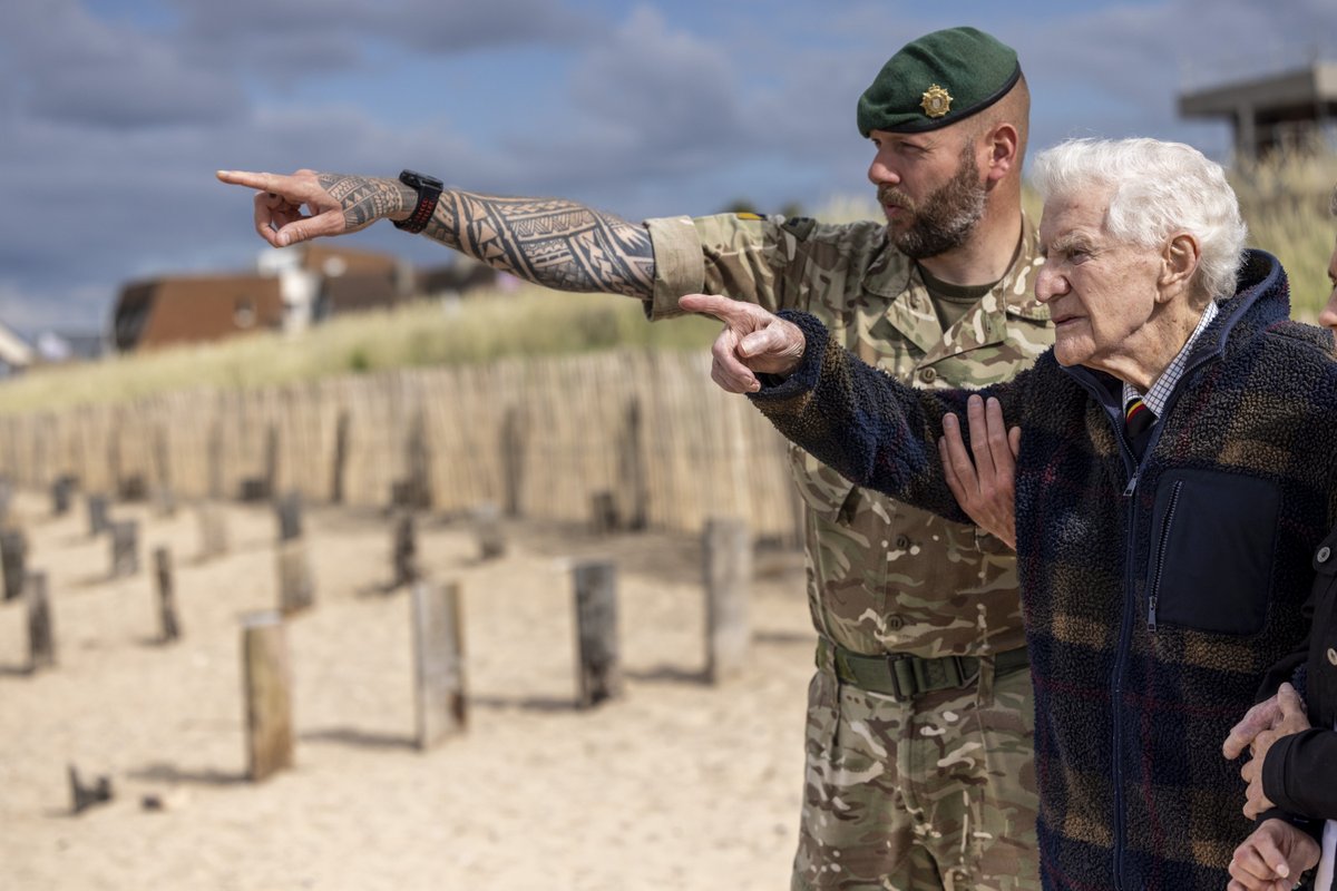 DefenceHQ's tweet photo. A moving few days honouring the immense courage of those who served on D-Day.

Although official commemorations may have come to an end, the brave example of those who endured hardship and faced down tyranny in service to their country will always guide us. #DDay80 https://t.co/qT38iU3Ewt
