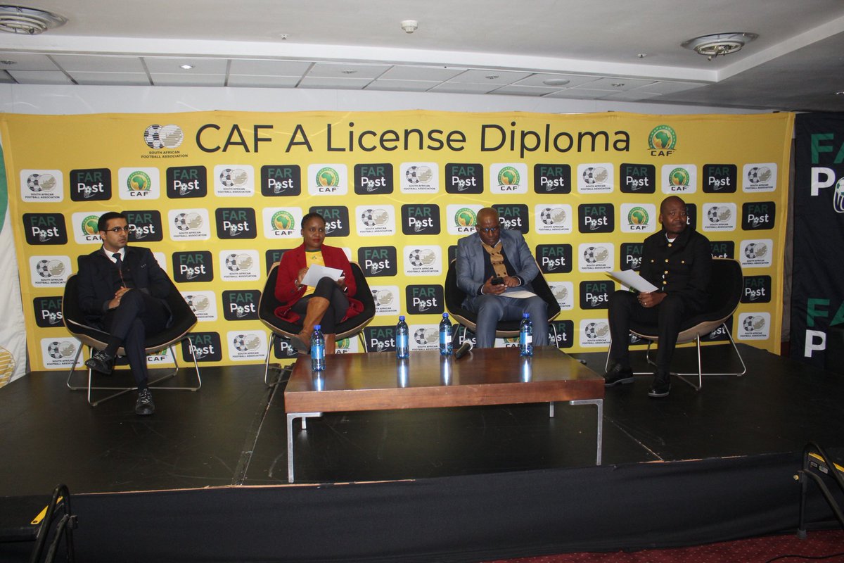 SAFA_net's tweet photo. We are live from SAFA House this morning for the closing ceremony of the @CAF_Online A Diploma Coaching Course 

It has been a wonderful 7 months of learning, training and empowering of our coaches https://t.co/tWLoeh6YLX