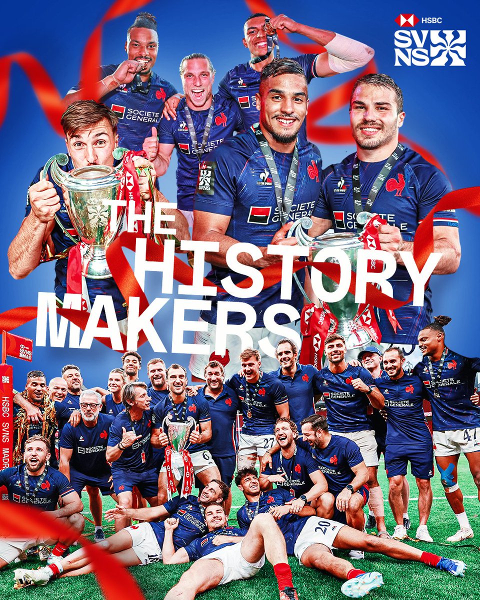 HSBC SVNS (@svnsseries) on Twitter photo Making history in Madrid ✨
Congratulations on an iconic win <a href="/FranceRugby/">France Rugby</a> 🇫🇷
#HSBCSVNS | #HSBCSVNSMAD Making history in Madrid ✨
Congratulations on an iconic win <a href="/FranceRugby/">France Rugby</a> 🇫🇷
#HSBCSVNS | #HSBCSVNSMAD