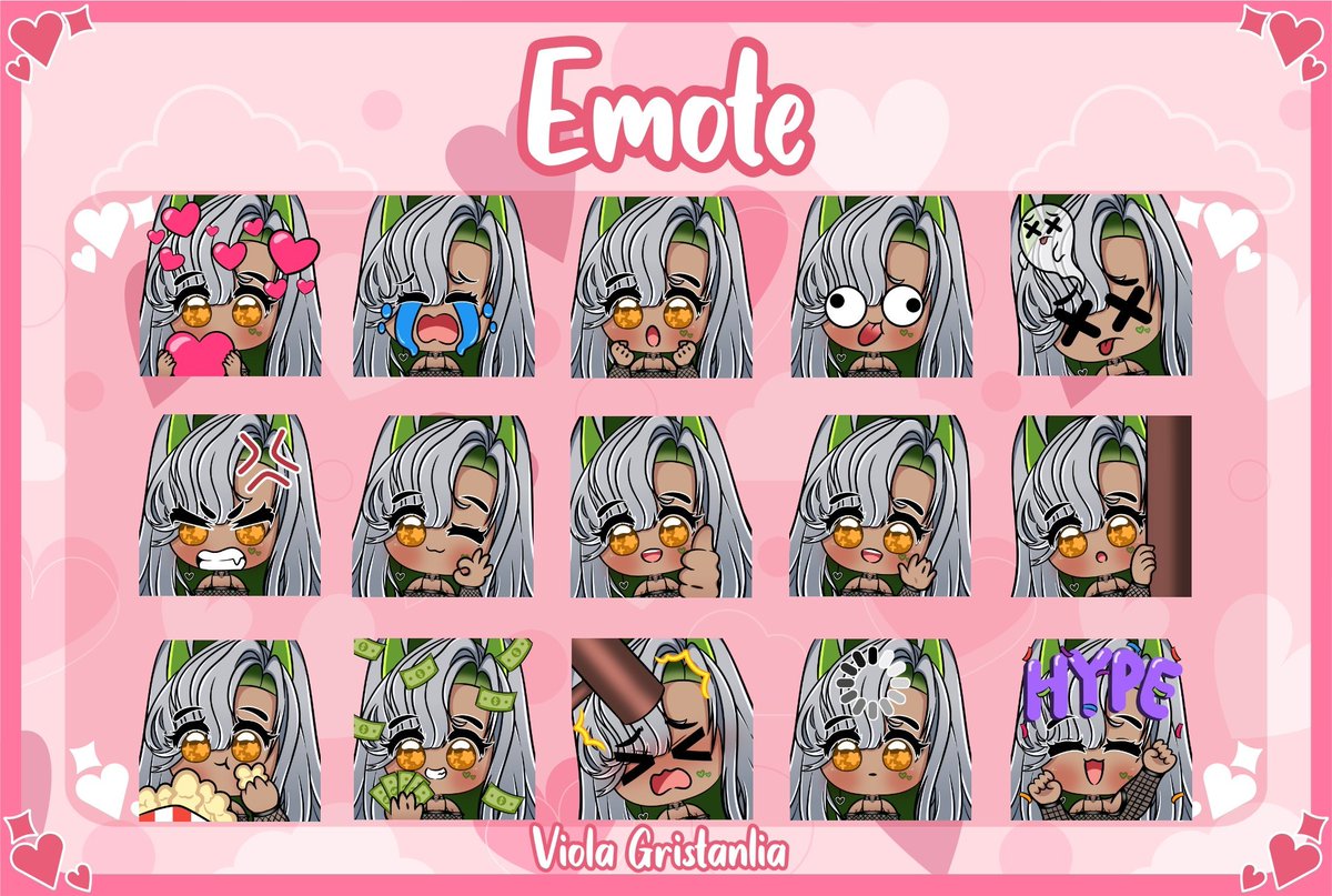 violagrist's tweet photo. @uhminasa Hello, IM an emotes artist. This is my sample^^ pls DM me if you are interested https://t.co/CbNl0fqkFV