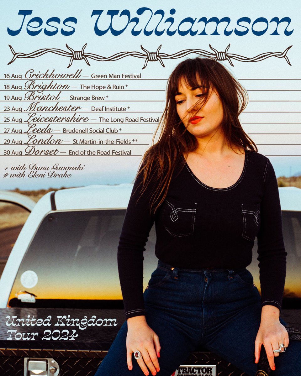 Excited to support <a href="/jessswilliamson/">Jess Williamson</a> on a few dates this August!