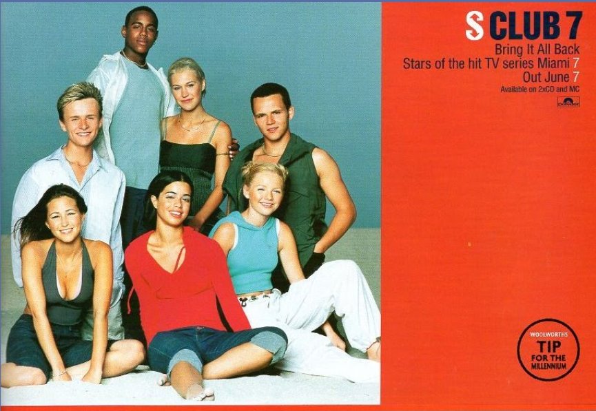 myfizzypop's tweet photo. Time to bring it all back to the start - #SClubParty started 25 yrs ago, #onthisdayinpop in 1999, when #SClub7 released their debut single #BringItAllBack. One of my fave 1st singles ever, an sunshine injection of pure pop that showered feel good glitter!
https://t.co/ElZPT2u05Q https://t.co/ROAqIbCV8U