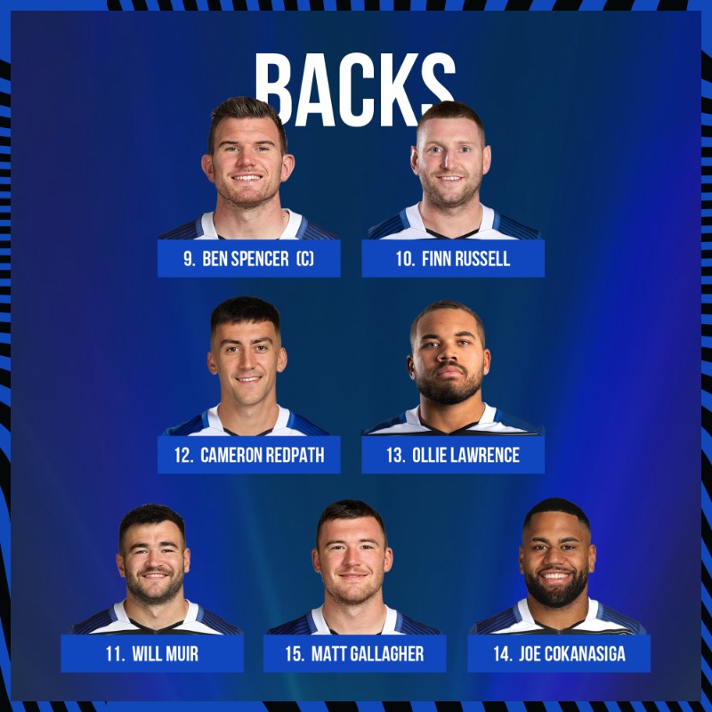 BathRugby's tweet photo. 𝙏𝙀𝘼𝙈'𝙎 𝙐𝙋! 💥🔵⚫️⚪️

Captain Ben Spencer will lead the Blue, Black and White out at Twickenham tomorrow at the Gallagher Premiership Final.

All eyes are on the prize. Make sure you bring the noise! 👊
