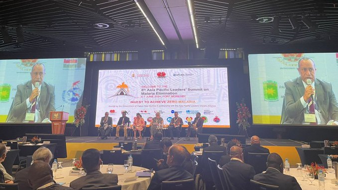 Led by Lady Roslyn Morauta, Ministers of Health from #PapuaNewGuinea, #SolomonIslands, #TimorLeste, #Indonesia, and #Vanuatu signed a Call to Action, establishing the Eliminating Malaria and other Vector Borne Diseases Through Enhanced Regional Partnerships Initiative