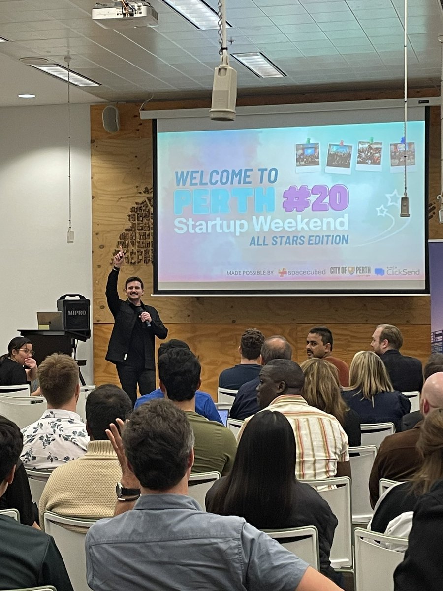 malgordon's tweet photo. Proud to wear my @simplywallst merch at the event and place it was born @simplywallst 

This is my 16th event, 13th as mentor and by far my favourite event on the WA Startup ecosystem calendar. #swperth https://t.co/XT3i9VNh0s