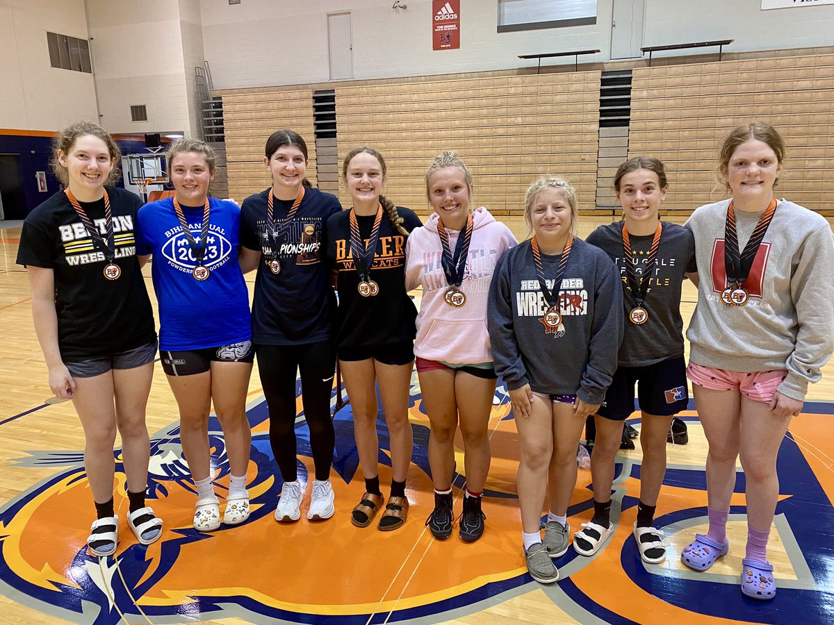 BakerWomensWR's tweet photo. Camp Team Champs: “Kat’s Killers”
Payton Brazzle, Wamego 
Rachel Barber, Wamego 
Adreanna Turner, Wamego 
Aubrie Pehrson, Omaha NE
Olivia Storey, Lawrence
Eden Hill, Fredonia KS
Rylee Meredith, Belton MO 
Elli Lisher, Baldwin City 
Goldy Stephens, Lawrence 
Coach: Katherine Heath https://t.co/LCVgO5j5oi