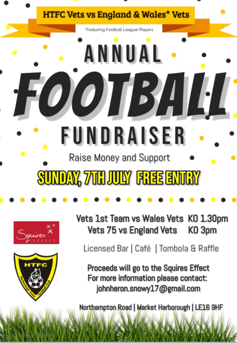 gaffer1703's tweet photo. Please can you share retweet to get behind this fantastic day for a fantastic cause@Harboroughtown fc. 
#football#euros #harbroughtownfc. https://t.co/ZJV8g1vmj8