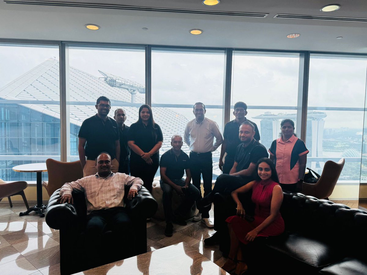 AnuradhaU's tweet photo. Excited to share my experience at @AsiaTechxSG @communicasia! Participated in 2 panel discussions. Visited our @sltxyntac office & had an enriching briefing at @Dell's Executive Briefing Center with colleagues from #XyntacEnterprise & @SriLankaTelecom. #ATxSG #CommunicAsia https://t.co/pjbsNRtqH7