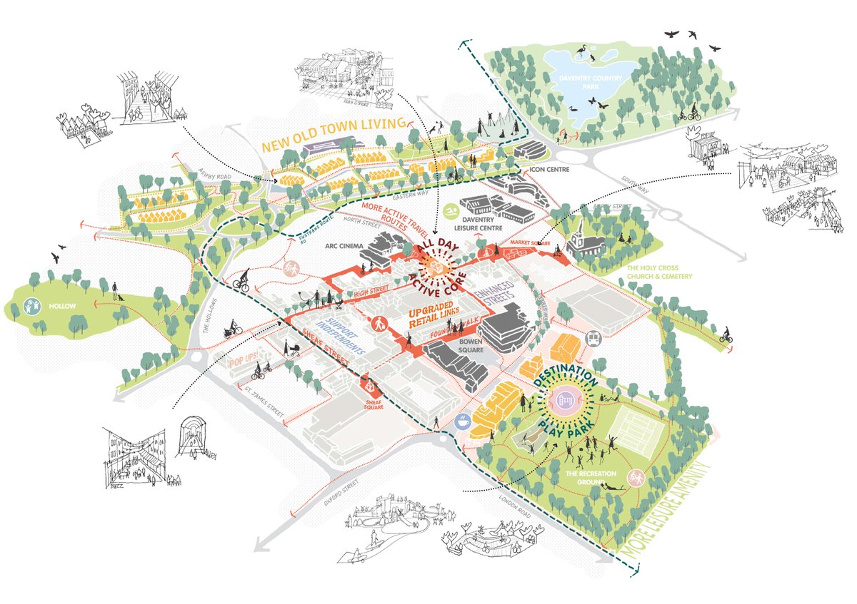WestNorthants's tweet photo. Have you told us your thoughts on our draft Masterplan for Daventry town centre yet?

It includes a range of proposals for Eastern Way, Sheaf Street, High Street, Market Square and New Street Rec.

Find out more and have your say by Thursday 13 June at https://t.co/bMIA8aiyLE https://t.co/2OGgdJELJJ
