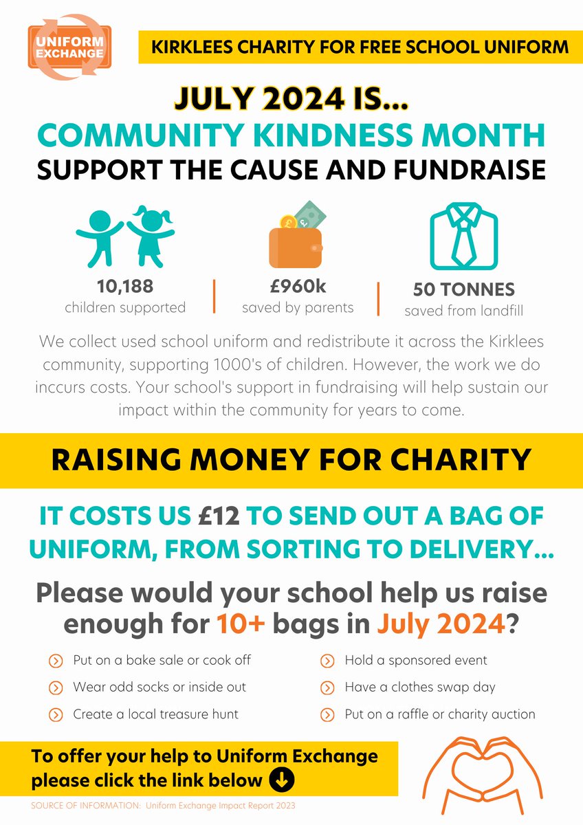 HonleyHighUK's tweet photo. Can you help Uniform Exchange?!
#VolunteerOpportunity #communitykindnessmonth #UniformExchange #Kirklees #honley #holmfirth #Meltham https://t.co/51djW3rA1q