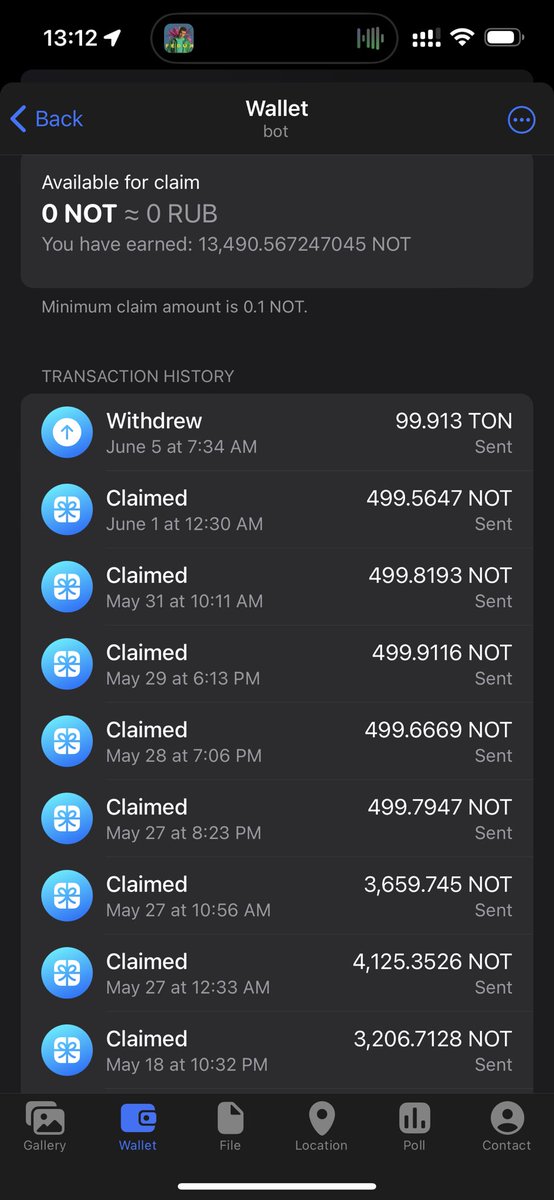 BarebuxNFT's tweet photo. @wallet_tg @Joestar_sann I sure did withdraw more than 7000 from this campaign. And Wallet support in TG is the most useless account ever having not answered a single questions since May https://t.co/LGVyyMlm8B