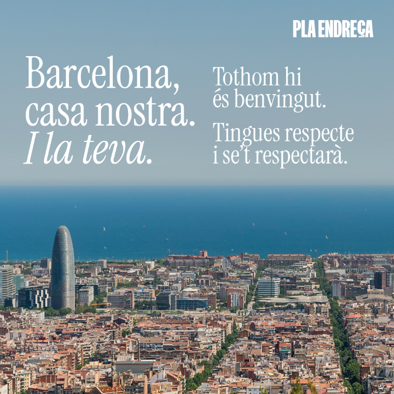 bcn_ajuntament's tweet photo. Estimem, gaudim i cuidem Barcelona i estem molt orgullosos de la nostra ciutat.

Si vens a Barcelona, comporta't com ho fem nosaltres, amb responsabilitat i amb respecte. Perquè Barcelona serà també casa teva sempre que respectis les normes.

Benvingut, benvinguda!

#PlaEndreça