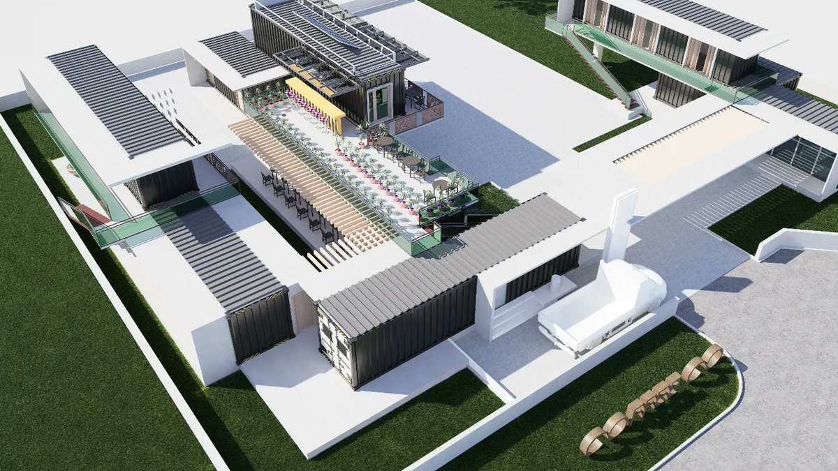 reel_archer's tweet image. Tailoring designs to meet specific needs and preferences ensuring a unique outcome for each client. Our restaurant is housed within repurposed shipping containers, blending industrial charm with modern design.
#containerdesign
#architecture