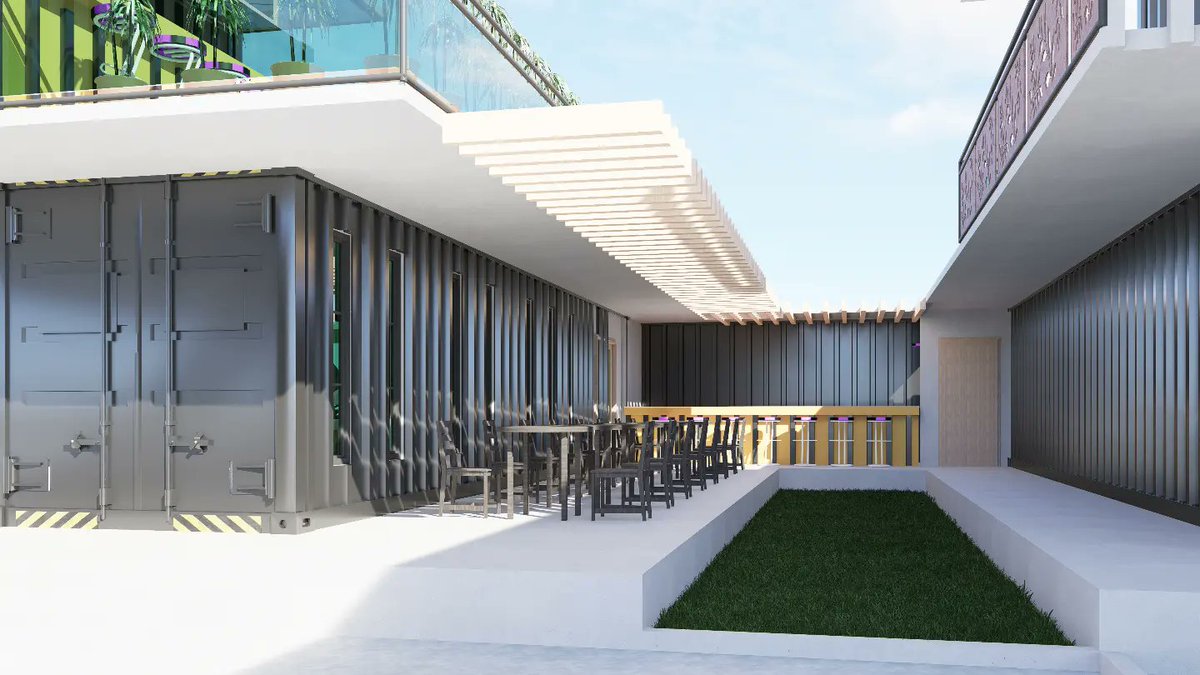 reel_archer's tweet image. Tailoring designs to meet specific needs and preferences ensuring a unique outcome for each client. Our restaurant is housed within repurposed shipping containers, blending industrial charm with modern design.
#containerdesign
#architecture