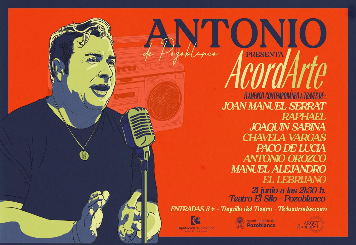 ElQuincenal's tweet photo. 21 junio @AdePozoblanco presenta ‘AcordArte’ en @teatroelsilo 
Flamenco contemporáneo a través de Joan Manuel Serrat,Raphael,Joaquín Sabina,Chavela Vargas,Paco de Lucía,Antonio Orozco,El Lebrijano
Entradas:5€ taquilla miércoles a viernes 12-14 y 19-21h https://t.co/h1KWOqkl3k https://t.co/vqLZZlLOPW