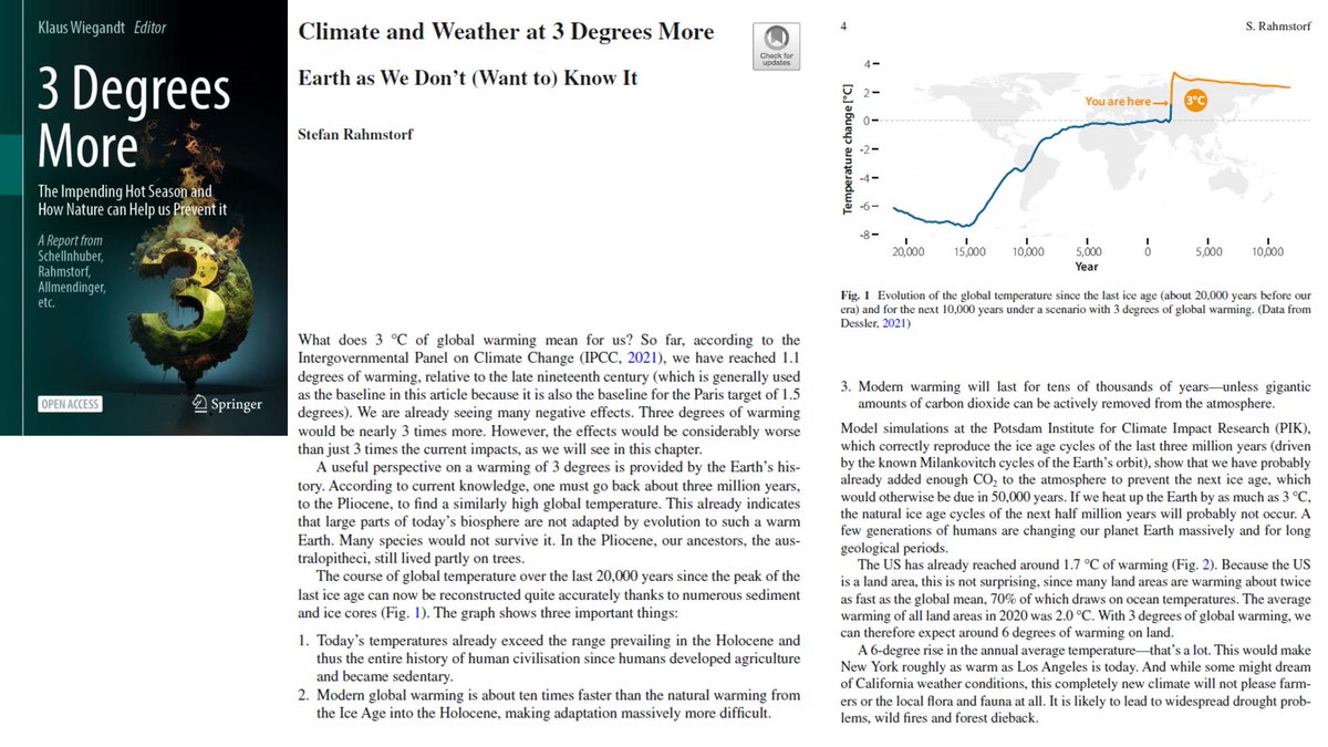 We are heading towards 3°C #globalwarming. What will it be like?
And how can we prevent it, with the help of nature-based solutions?
New book - open access! springerprofessional.de/3-degrees-more… 
All chapters can be downloaded for free (including mine).