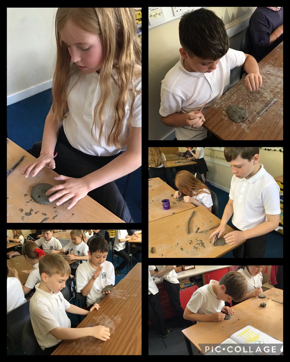 After exploring the designs of previous Olympic medals, we created our own out of clay🥇