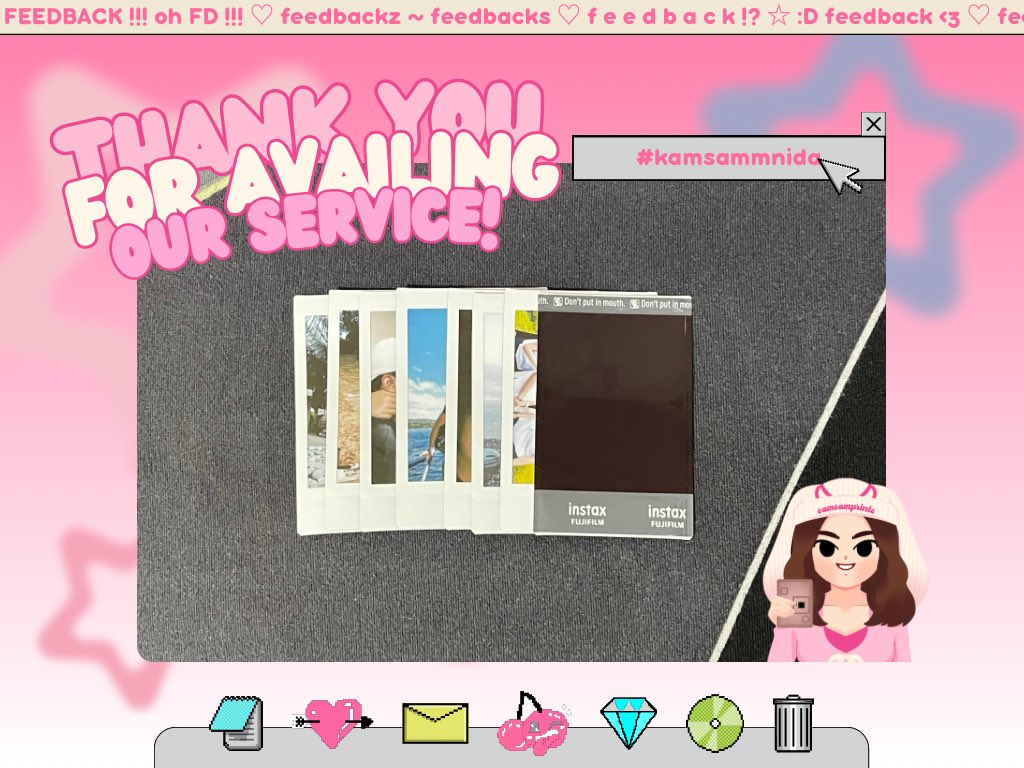 sammprints's tweet photo. ୨♡୧ . . #kamsammnida ☆

thank u for availing our service ~ https://t.co/gBKTG1Z228