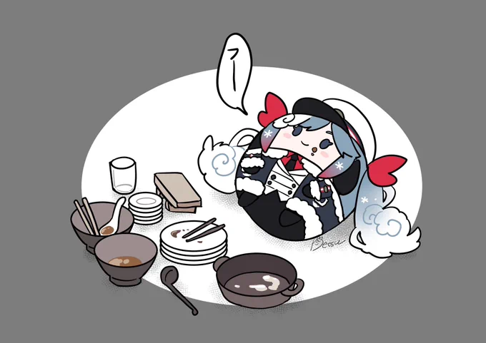 昨日描いたらくがき、温度差が激しい 