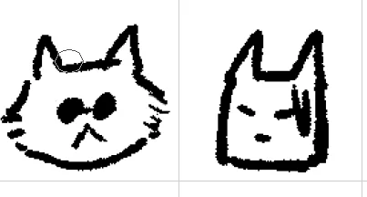初期ラフの小トト〇になってしまった猫すぐる 今となっては可愛い 