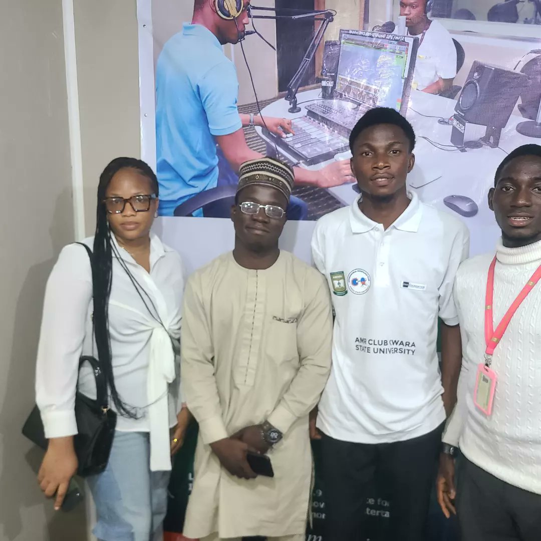 AmrKwasu's tweet photo. As part of our Campus Activation activities, we hosted a live panel discussion on KWASU Radio 103.9 FM. #AMR #KWASU #CampusActivation #PublicHealth #RadioDiscussion https://t.co/ih2jfnZJK7