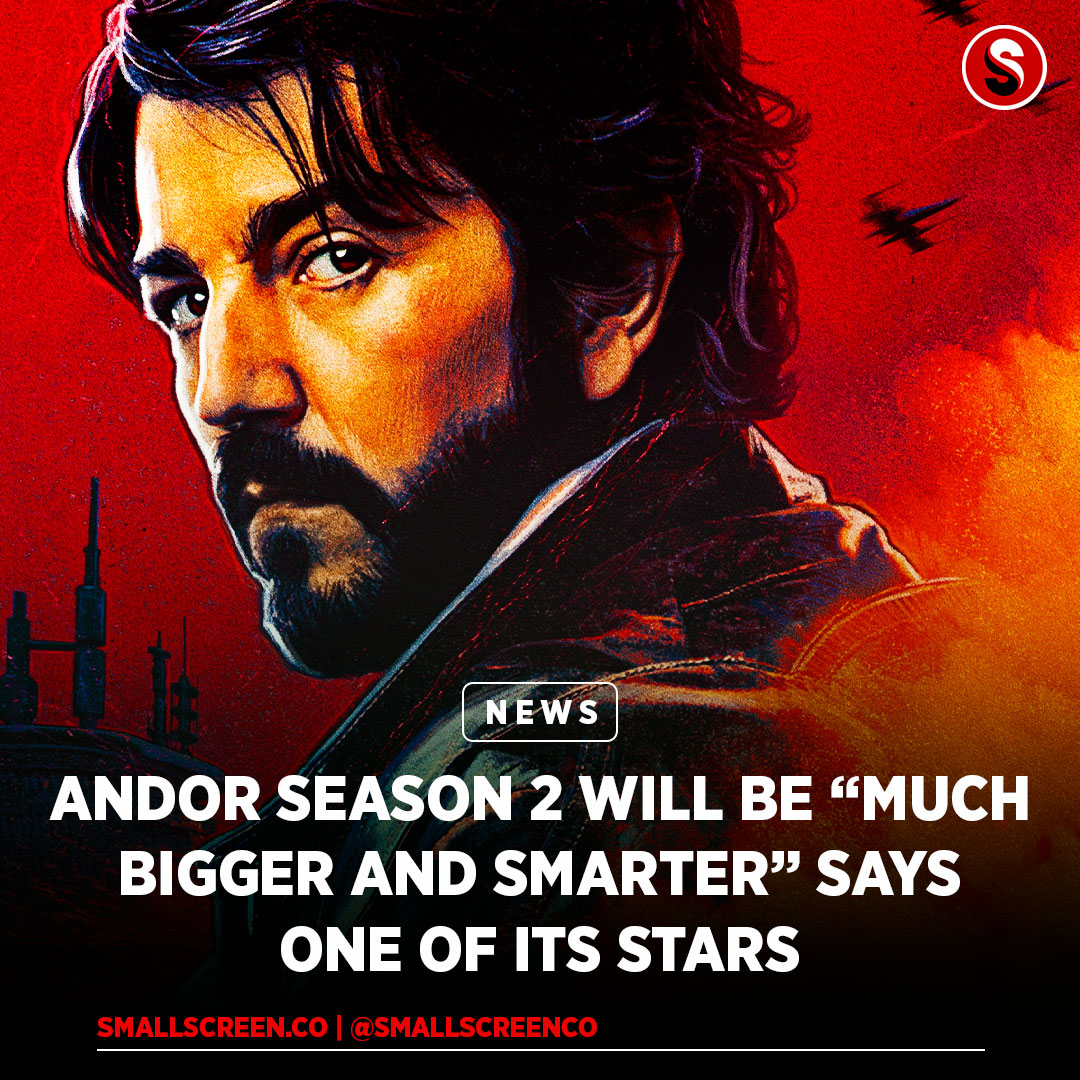 SmallScreenCo's tweet photo. Andor Season 2 to be "much BIGGER and SMARTER"...!? Sign us up!

Andor star Adria Arjona recently revealed this during an interview with Harper’s Bazaar.

Here's what she said on the matter:

"I’m so scared to talk about Andor, but all I can say is that this second season is just so much bigger and smarter – and it even surprised me."

What do you make of this news? We'd love to hear your thoughts!

#Andor #AndorSeason2 #StarWars