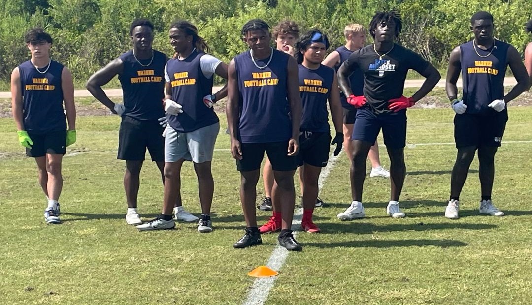 Prep Redzone Florida (@prepredzonefl) on Twitter photo Warner University Takes The Lead With Mega Camp. prepredzone.com/2024/06/warner… <a href="/RealNews102/">Drew Johnson</a> <a href="/in_huddle/">InTheHuddleScouting</a> <a href="/DanLaForestFB/">Dan LaForest 🏈</a>
<a href="/WarnerUFootball/">Warner Football</a> <a href="/NAIAFBALL/">NAIAFBALL</a> <a href="/dburks88/">Dialleo Burks Sr.</a> <a href="/CoachKendallTod/">Coach Kendall Todd</a> <a href="/RupertBlackwoo6/">Rupert Blackwood jr.</a> <a href="/RileyBoudreau/">Riley Boudreau</a> <a href="/_Amari_Caro/">Amari Caro</a> <a href="/JohnCarragher17/">John Carragher</a> <a href="/CoachScargle/">John Scargle</a> <a href="/XavierCowansJr/">Xavier cowans jr</a> <a href="/Emauriendavis/">Emaurien Davis</a> Warner University Takes The Lead With Mega Camp. prepredzone.com/2024/06/warner… <a href="/RealNews102/">Drew Johnson</a> <a href="/in_huddle/">InTheHuddleScouting</a> <a href="/DanLaForestFB/">Dan LaForest 🏈</a>
<a href="/WarnerUFootball/">Warner Football</a> <a href="/NAIAFBALL/">NAIAFBALL</a> <a href="/dburks88/">Dialleo Burks Sr.</a> <a href="/CoachKendallTod/">Coach Kendall Todd</a> <a href="/RupertBlackwoo6/">Rupert Blackwood jr.</a> <a href="/RileyBoudreau/">Riley Boudreau</a> <a href="/_Amari_Caro/">Amari Caro</a> <a href="/JohnCarragher17/">John Carragher</a> <a href="/CoachScargle/">John Scargle</a> <a href="/XavierCowansJr/">Xavier cowans jr</a> <a href="/Emauriendavis/">Emaurien Davis</a>