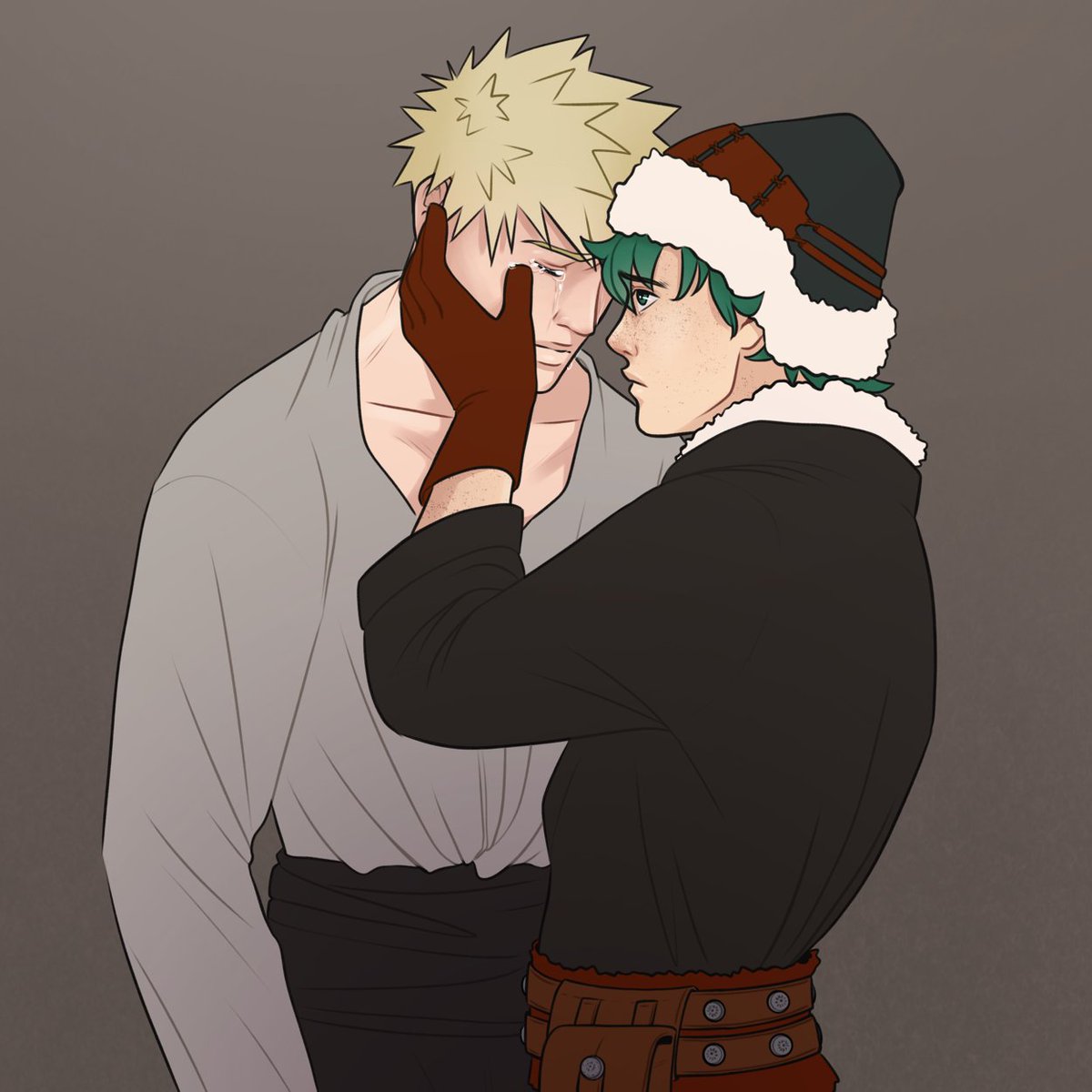 Here is my art for <a href="/fantasybkdkzine/">Of Love & Lore: A Fantasy BKDKBK Zine (Archived)</a> that I did to go together with fanfiction by <a href="/areaderofthings/">♡ snails ♡</a> !
🔗archiveofourown.org/works/56466916
left over sales are opening on 8th June!
#bkdk #bakudeku #ktdk #mha #mhafanart