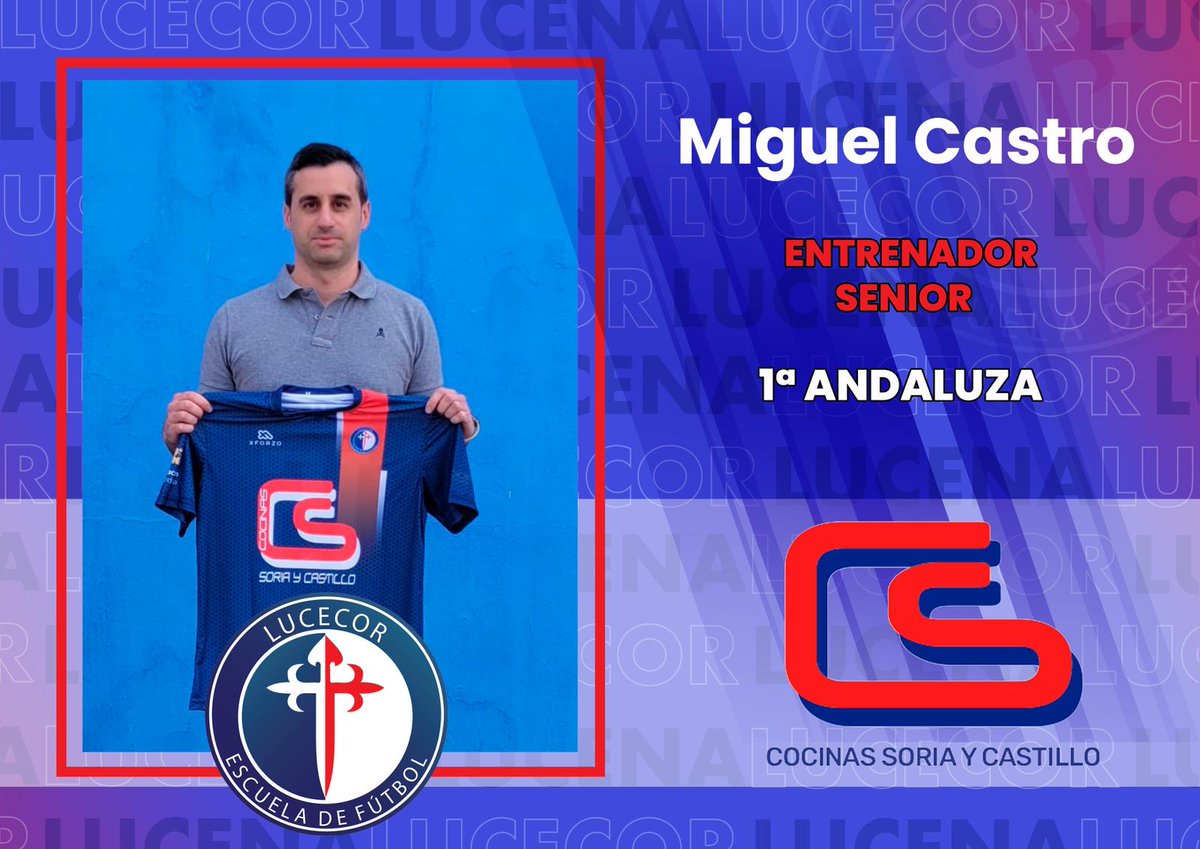 LucecorC's tweet photo. SENIOR
Presentación del nuevo proyecto de la proxima temporada.
Miguel Castro @MCastr0 será el entrenador de nuestro equipo Senior de Primera Andaluza.
Ilusión y trabajo de cara a una temporada ilusinante !!!
#goLucecor
⚽️💙 https://t.co/v6eB2CC7Q1