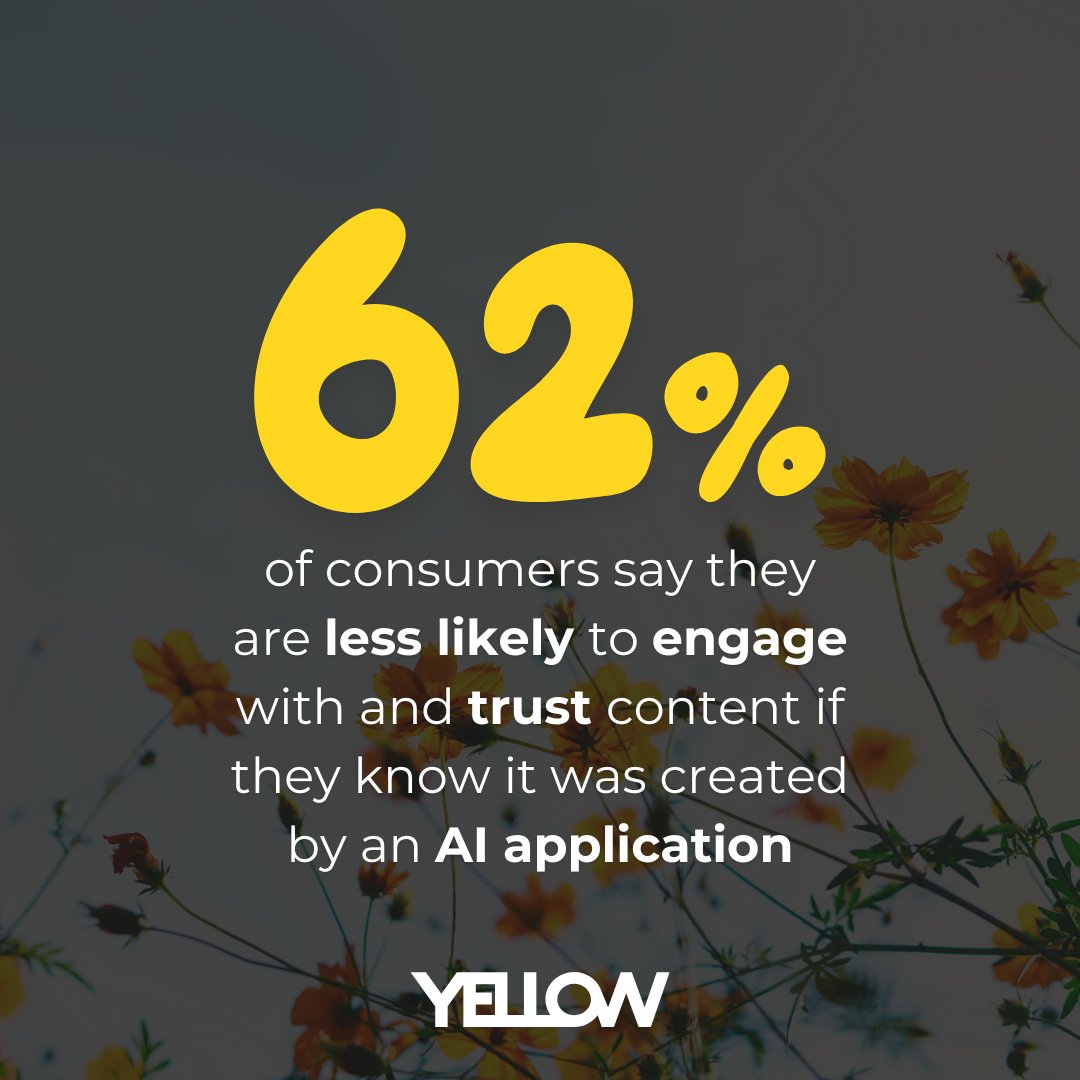 YELLOWMP's tweet photo. Artificial Intelligence is increasing in use and popularity across Social Media. 

It's great with brainstorming ideas and writing a first draft. But leave the creativity, edits and interactions to us humans, especially depending on your audience. 

https://t.co/Wg6FFgYzug https://t.co/Y7L6qFEw4n