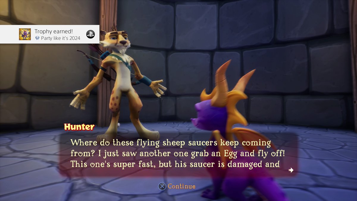 rumhamwitcher's tweet image. Got platinum on Spyro 3, whole trilogy completed. Been a blast these last few months working my way through these.