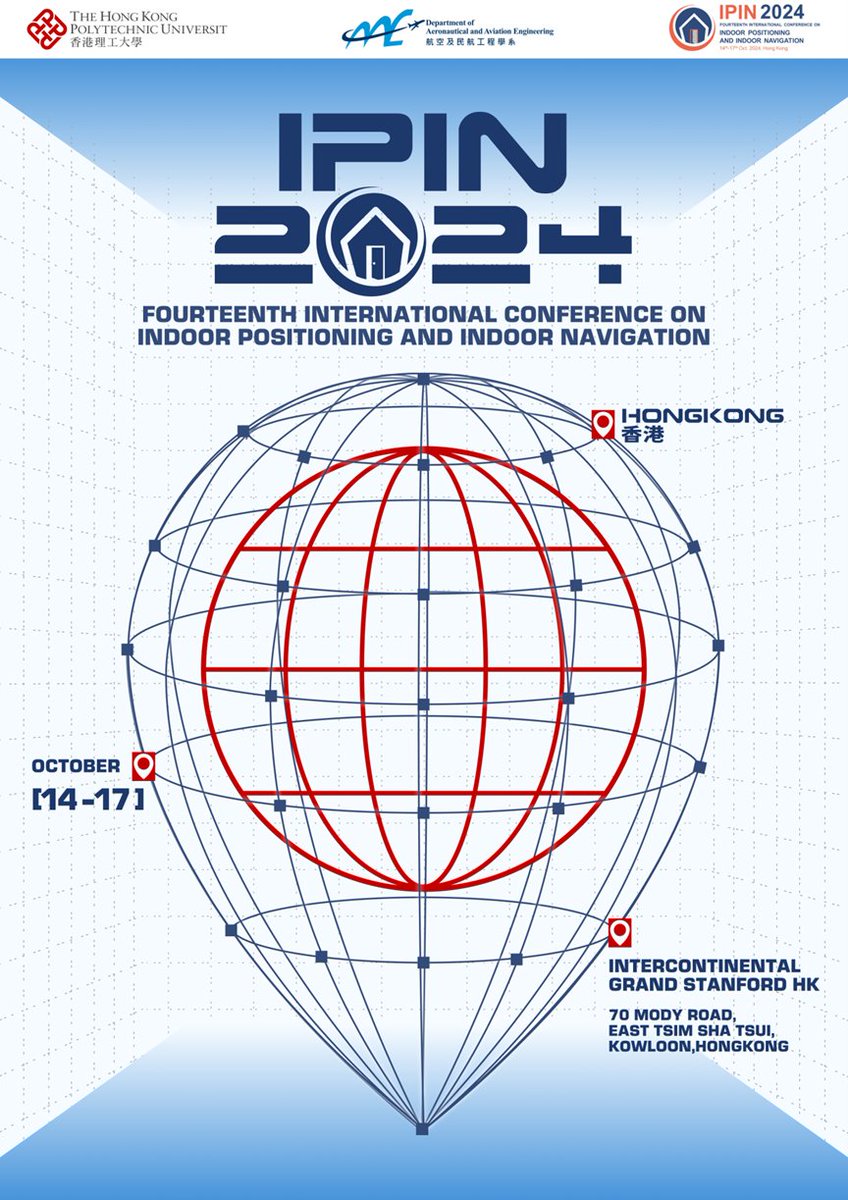 IPIN 2024 will take place 14th-17th October 2024 in full in-person mode at InterContinental Grand Stanford Hong Kong, East Tsim Sha Tsui, Kowloon, Hong Kong. 

Please find more details at ipin-conference.org/2024/ 

Looking forward to meeting you at IPIN2024 in Hong Kong!
