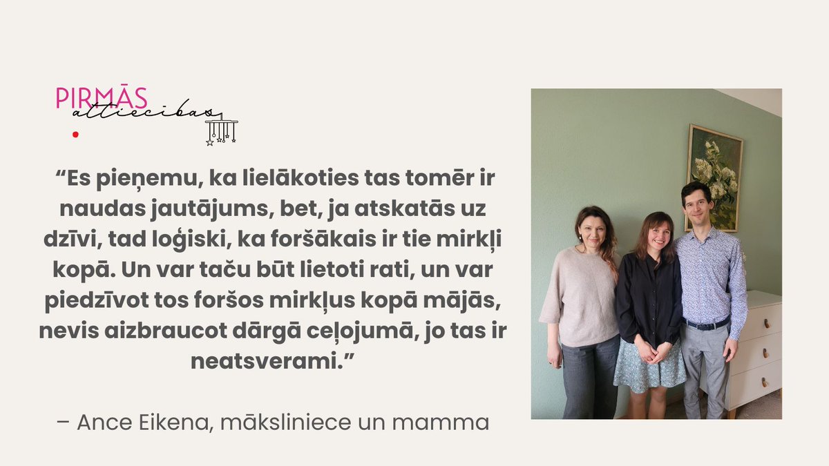 Šajā sērijā, pirmoreiz sagaidām pāri – Anci un Raivi Eikenus. Kā viņi pieņēma lēmumu, ka Raivis dosies bērnu kopšanas atvaļinājumā? Kādas ir priekšrocības un arī izaicinājumi, kad abi vecāki paliek mājās ar zīdaini? Par to klausies šodienas epizodē - open.spotify.com/episode/13Kqd5…
