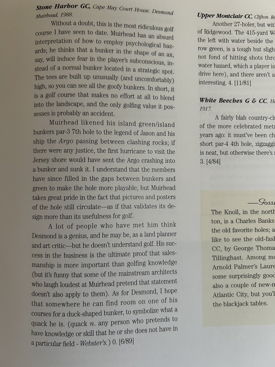 mmimran's tweet photo. @ngschuNLU @NoLayingUp @highnoonsunsips @GolfersJournal Here’s an excerpt out of Doaks Confidential Guide for all you Moorhead’s out there… https://t.co/hNoNbTdHub