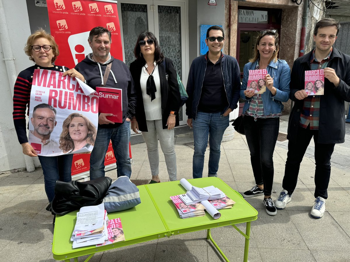iuasturias's tweet photo. En Luanco, con nuestra gente de @IuGozon en el final de campaña para llamar al voto de toda la población. #EleccionesUE nos jugamos el futuro de Europa, pero también el de España y el de Asturias.  Necesitamos a @ManuPineda en Bruselas y un grupo de @sumar fuerte y decisivo https://t.co/eGAulLxW2S