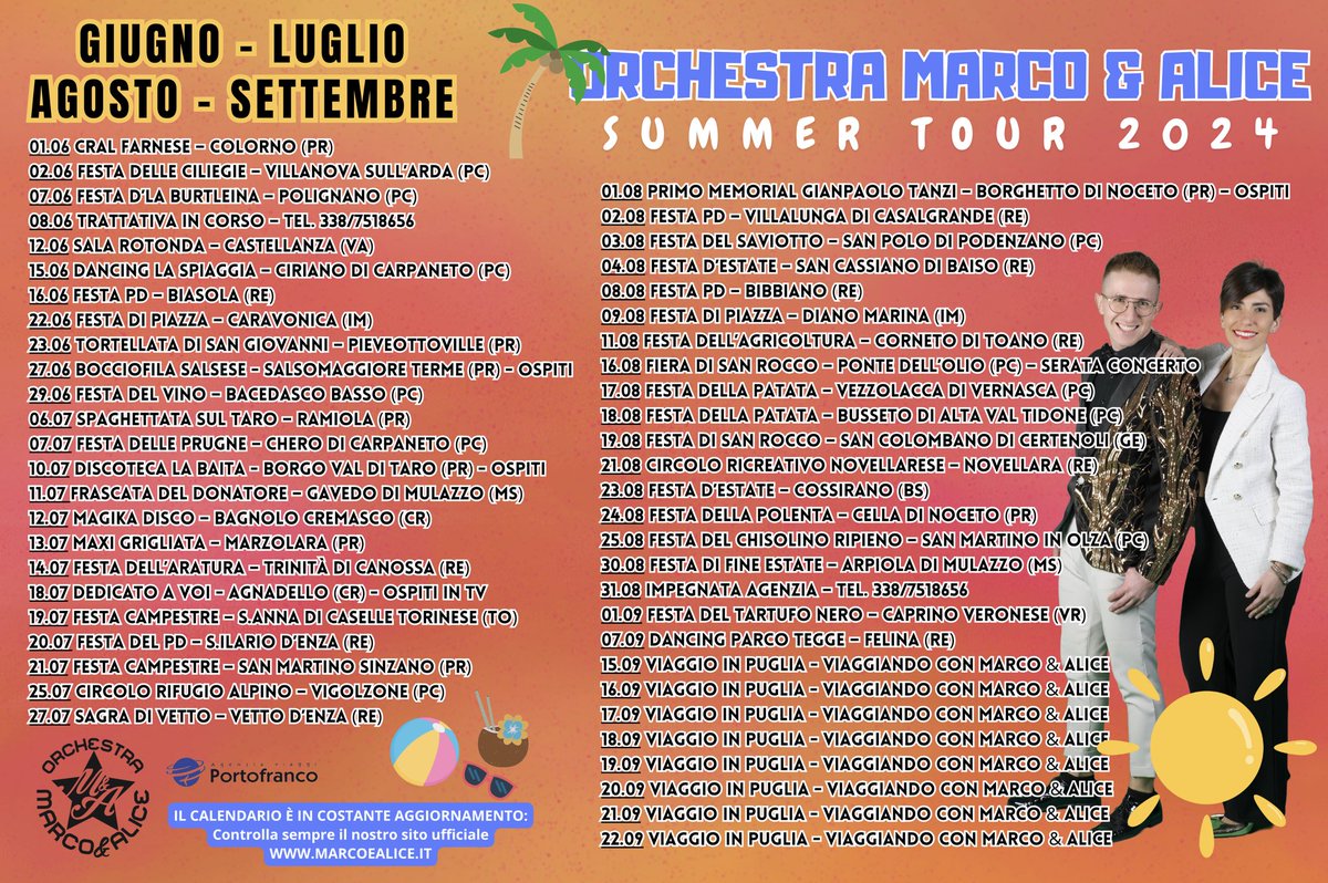 Marco_e_Alice's tweet photo. AGGIORNAMENTO CALENDARIO‼️ https://t.co/OUZKjVwxQt