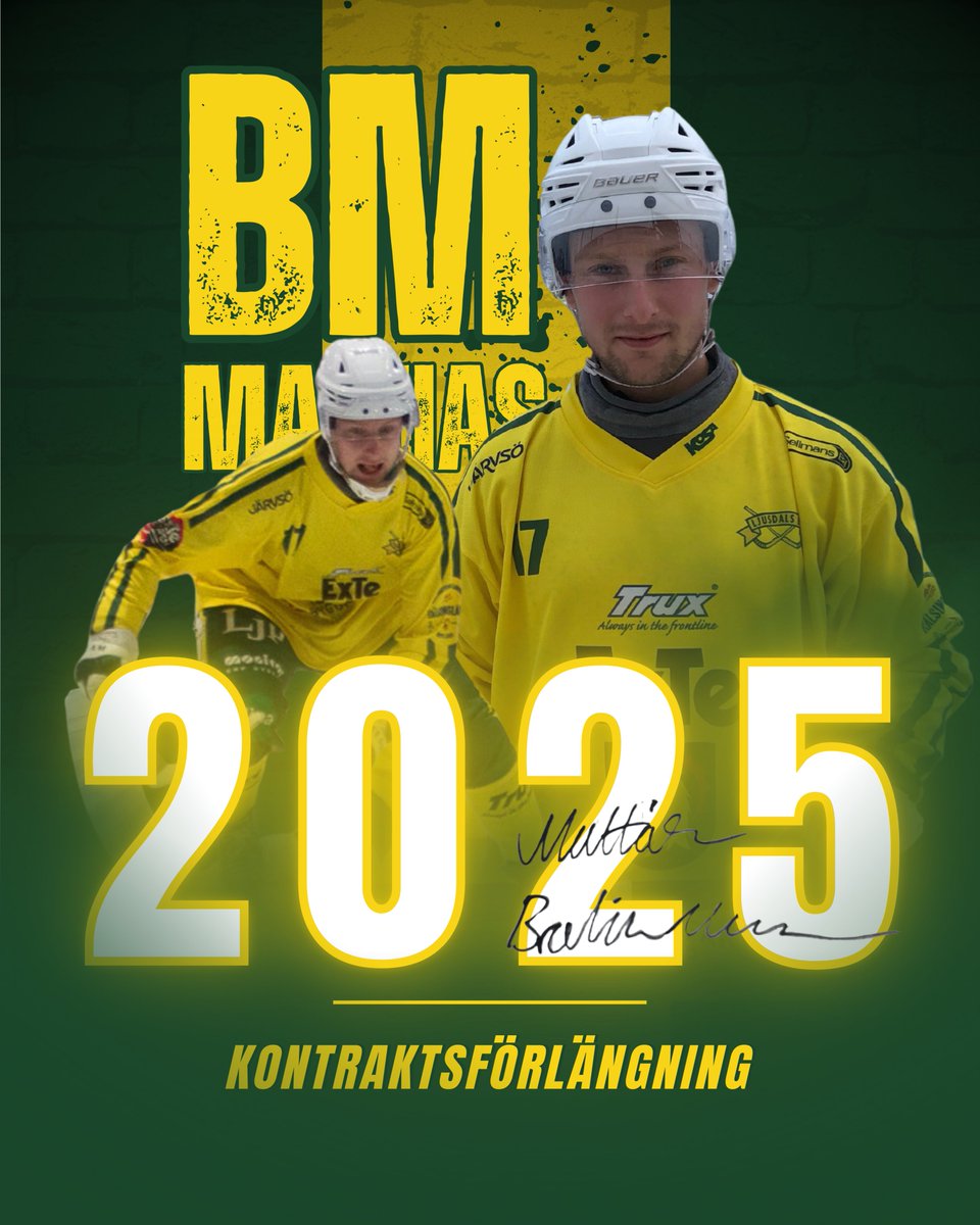 LjusdalsBK's tweet photo. Ytterligare en glädjande fredagsnyhet!! Mattias "BM" fortsätter i gulgrönt! 🔰

📣 "Vi har ett hungrigt lag som kommer växa med utmaningen"

Läs mer om förlängningen på https://t.co/g8PMfAhy3b

#hejaljusdal #letsgolbk #MBM17 https://t.co/X4pZBJRdsb