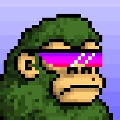 sycore_eth's tweet photo. 🦍🕶️ This is such a stylish green gorilla! She's not afraid to stand out and chose pink sunglasses to add brightness to her look! 🌈😎 https://t.co/Cn2SR1C47q