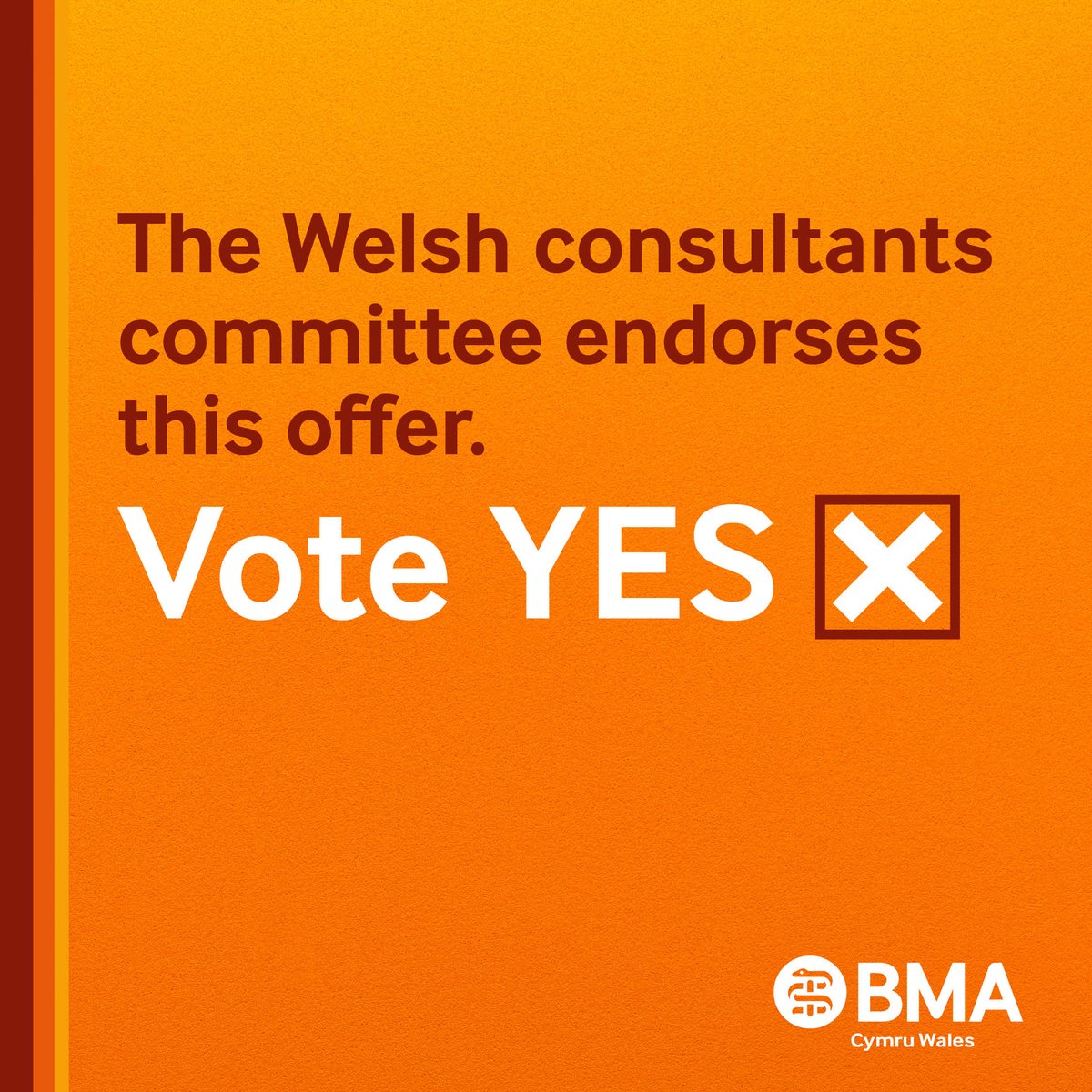 BMACymru's tweet photo. The Welsh Consultants Committee is recommending members vote yes  

 Here's why ⬇️ https://t.co/tcFIrocUCs