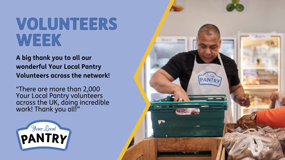 A big thank you to all our lovely Pantry volunteers across the network. We really do appreciate all you do! #VolunteersWeek