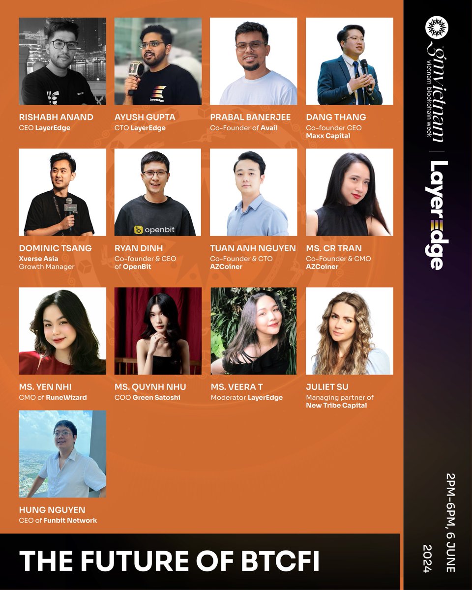 fobtcf's tweet photo. 🔥 UPDATE SPEAKER IN LAYEREDGE'S EVENT 🔥

💫Hot News: @funbitnetwork , CEO - Mr. Hung Nguyen has officially joined LayerEdge's event series, promising valuable insights into the future of Bitcoin Layer2!

Don't Miss the Opportunity:

- Learn from a top expert
- Stay updated on the latest market trends
- Discover the potential of Bitcoin Layer2.

See you at the event!

#gmvn2024 #layeredge #funbitnetwork #thefutureofbtcfi