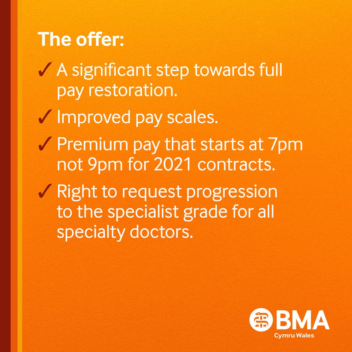 BMACymru's tweet photo. The Welsh SAS doctors committee is recommending members vote yes    

Here's why ⬇️ https://t.co/qrI9126LBC