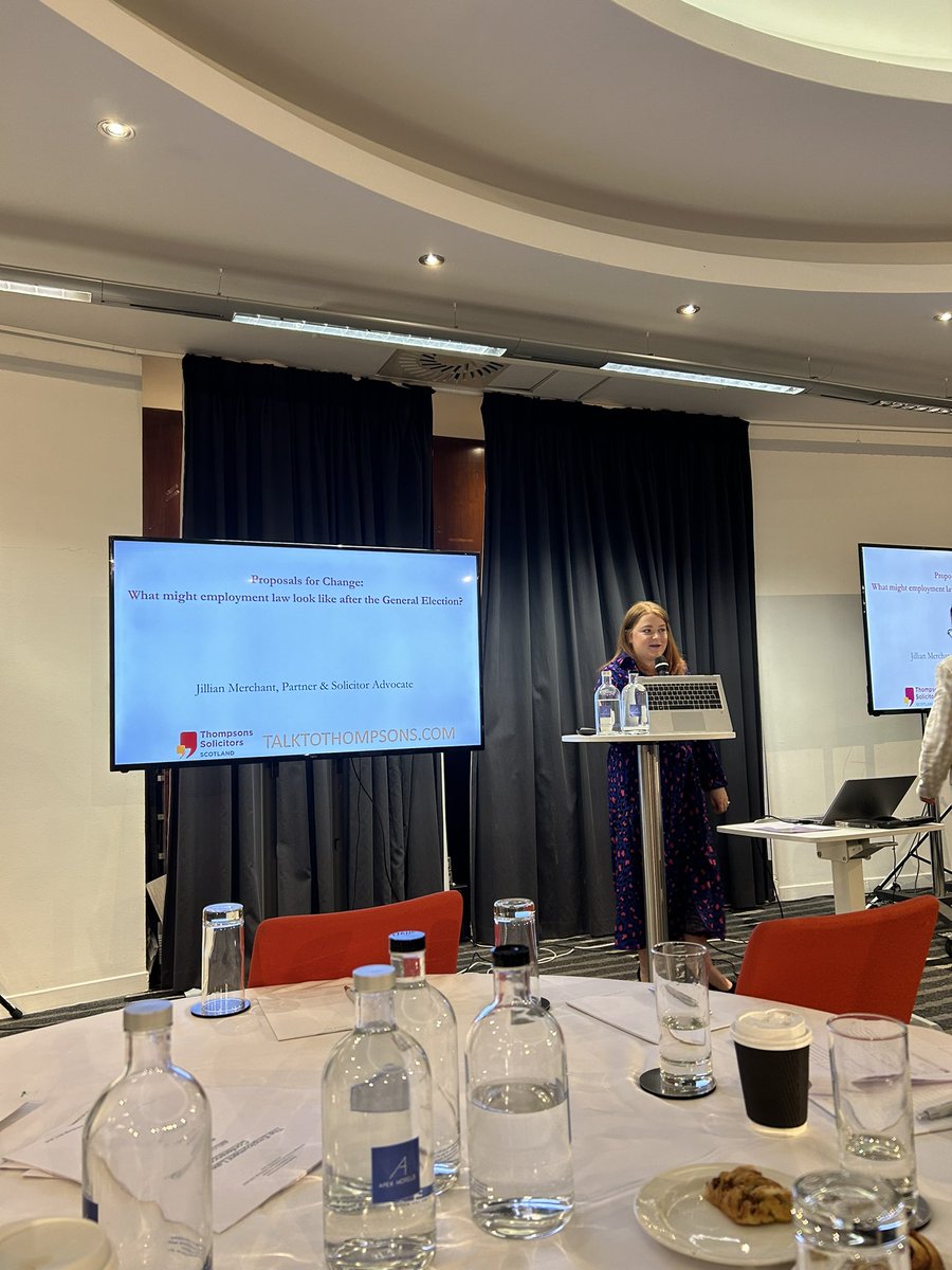 A very informative presentation by <a href="/Jillianmerchant/">Jillian Merchant</a> on “What might happen in employment law after the general election”. And a lesson in how a laptop should be positioned when presenting. (Snaps to Jillian for that imaginative manoeuvring) #ELGConf