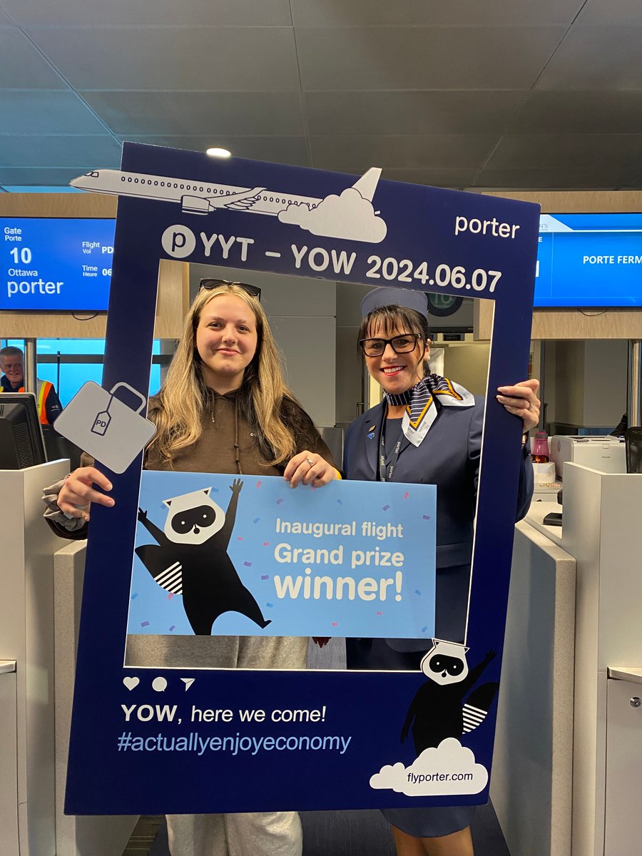 Welcome back to the YYT network, Ottawa! 

This route re-connects our provincial and national capitals, and we were thrilled to celebrate with stakeholders and passengers. Thank you <a href="/porterairlines/">Porter Airlines</a> for continuing to invest in Newfoundland and Labrador.