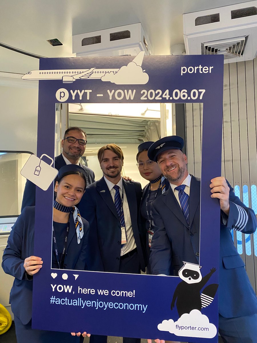 stjohnsairport's tweet photo. Welcome back to the YYT network, Ottawa! 

This route re-connects our provincial and national capitals, and we were thrilled to celebrate with stakeholders and passengers. Thank you @porterairlines for continuing to invest in Newfoundland and Labrador. https://t.co/zLKdYgfRFJ