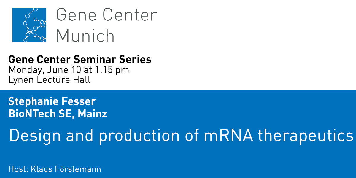 Don't miss Stephanie Fesser from BioNTech, discussing "Design and Production of mRNA Therapeutics." Join us for a deep dive into the future of medicine!
➡️Lynen Lecture Hall 🕐June 10 at 1:15 pm