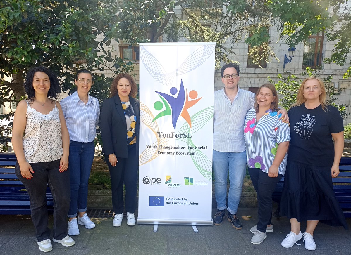 OPECantabria's tweet photo. Cantabria acogió el segundo Encuentro Transnacional del proyecto #YouForSE; Jóvenes Agentes de Cambio para la #EconomíaSocial @EUErasmusPlus
➕ℹ️➡️ https://t.co/NfGYsZDO74 https://t.co/b1xiAml5d6